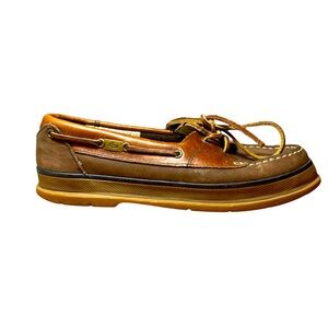 G.H. Bass Brown Leather Boat Shoes